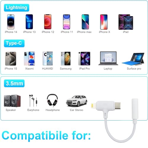 2-in-1 USB-C to 3.5mm Headphone Adapter