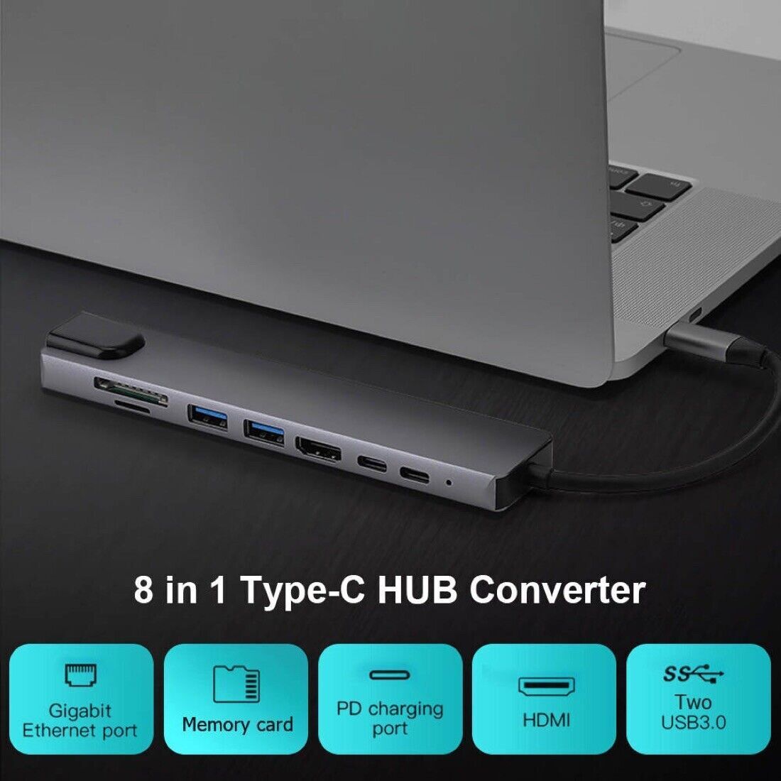 8-in-1 USB-C Hub for Macbook