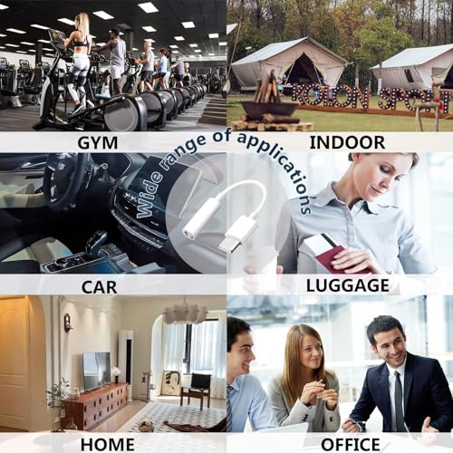 GlatJiBo USB-C to 3.5mm Earphone Adapters - 2 Pack