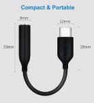 USB-C to 3.5mm Audio Adapter - Black