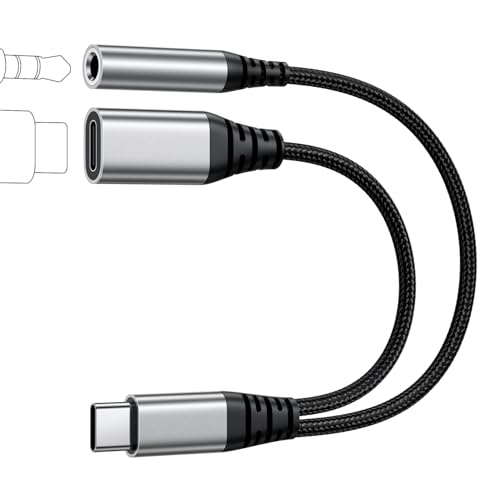 USB-C to 3.5mm Headphone & Charger Adapter