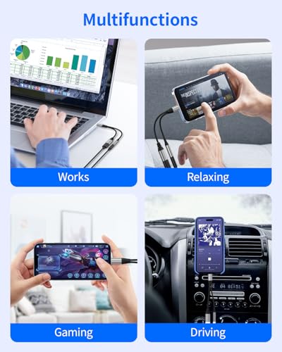 USB-C to 3.5mm Headphone & Charger Adapter