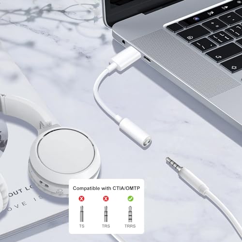 USB-C to 3.5mm Audio Headphone Adapter