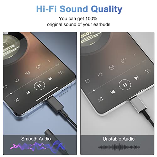 USB-C to 3.5mm Audio Adapter with DAC