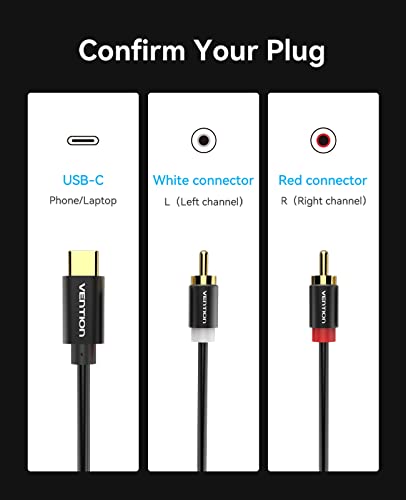 Vention USB-C to RCA Audio Cable 1.5m