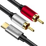 USB-C to Dual RCA Audio Cable for TV
