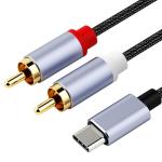 USB-C to Dual RCA Audio Cable - Black