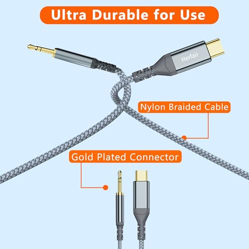 USB-C to 3.5mm Audio Jack Cable 1.2M