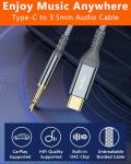 USB-C to 3.5mm Audio Jack Cable 1.2M