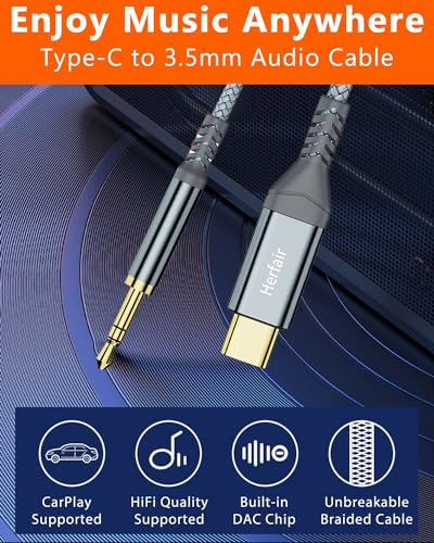 USB-C to 3.5mm Audio Jack Cable 1.2M
