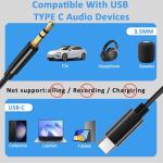 USB-C to 3.5mm Aux Audio Cable