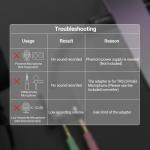 Cubilux USB-C to TRS Headphone Microphone Splitter