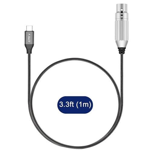 Braided USB-C to XLR Microphone Audio Cable