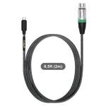 Braided USB-C to XLR Microphone Audio Cable