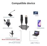 6.6FT USB-C to XLR Microphone Audio Cable