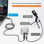 6.6FT USB-C to XLR Microphone Audio Cable