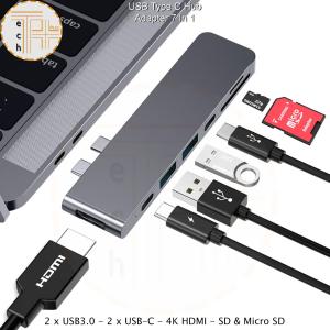 7 in 1 USB Type C Hub Multi Port Adapter