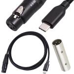 USB-C to XLR Female Microphone Adapter Cable 2M
