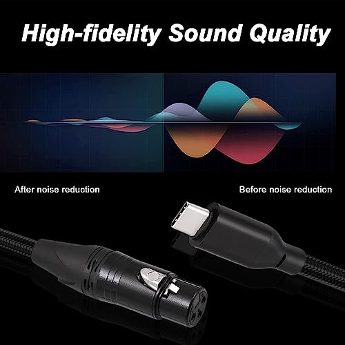 USB-C to XLR Female Microphone Adapter Cable 2M