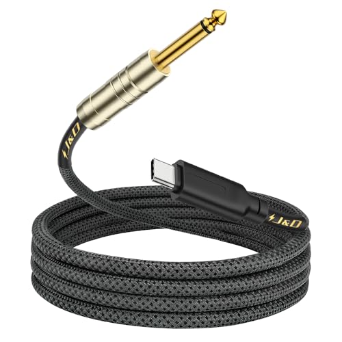 USB-C to 6.35mm Guitar Audio Cable, 2m