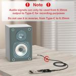 USB-C to 6.35mm Guitar Audio Cable, 2m