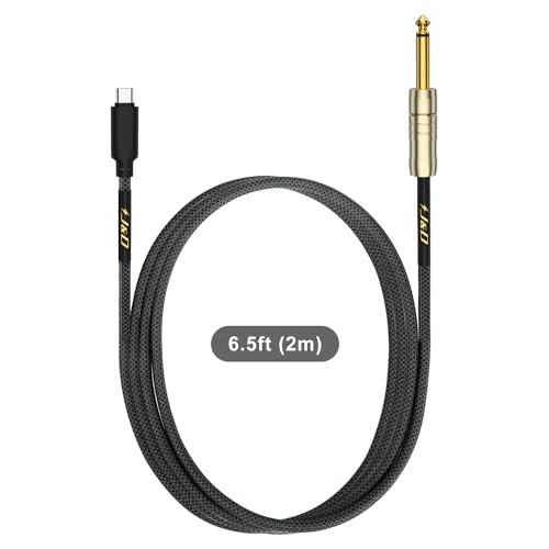 USB-C to 6.35mm Guitar Audio Cable, 2m