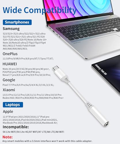 2-Pack USB-C to 3.5mm Audio Adapters
