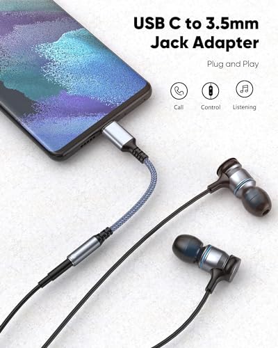 USB-C to 3.5mm Audio Adapter Dongle