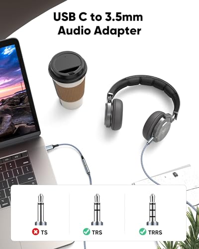USB-C to 3.5mm Audio Adapter Dongle