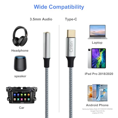 USB-C to 3.5mm Headphone Adapter for Devices
