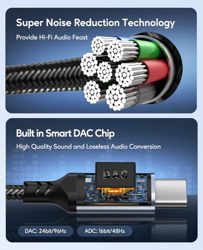 NIMASO USB-C to 3.5mm Audio Adapter
