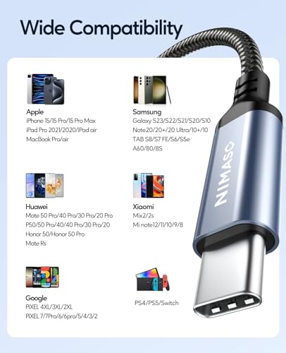 NIMASO USB-C to 3.5mm Audio Adapter