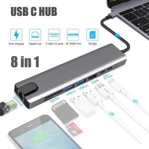 8-in-1 USB-C Hub for Macbook Pro/Air