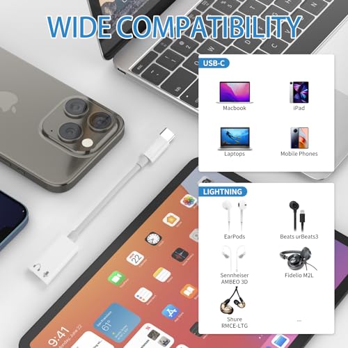 Apple MFi USB-C to Lightning Audio Adapter