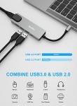RealPlus 5-in-1 USB-C Hub for MacBook Pro, Chromebook, Pad