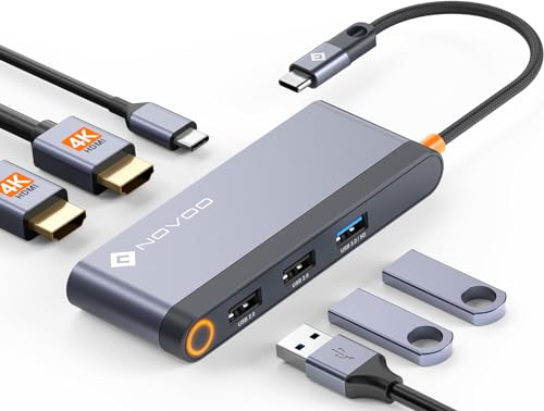 USB-C Docking Station: Dual Monitor, Dual HDMI, 100W PD
