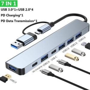 UK USB-C Hub with 8 Ports