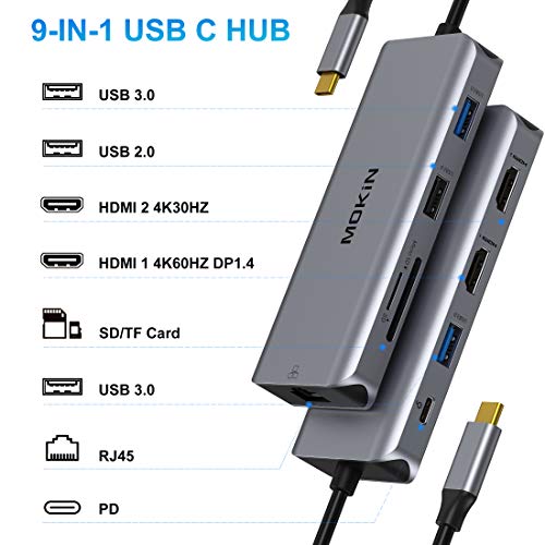 USB-C Dual HDMI Laptop Docking Station