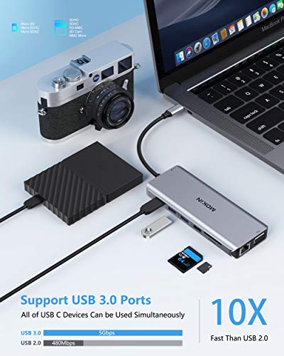 14 in 1 USB-C Docking Station with Dual Monitors