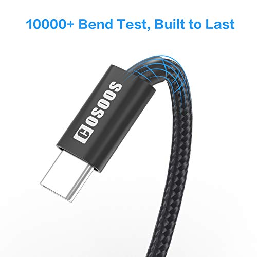 3-Pack Short USB-C Cables for Fast Charging