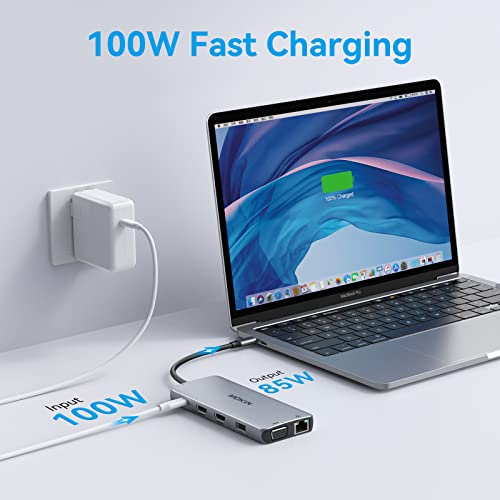 12-in-1 USB-C Docking Station with Dual HDMI