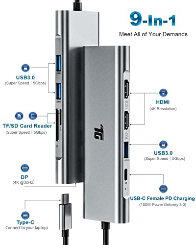 Tiergrade Dual 4K USB-C Docking Station
