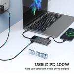 9 in 1 USB-C Docking Station for Macbook Pro
