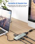 9-in-1 Triple Display USB-C Hub