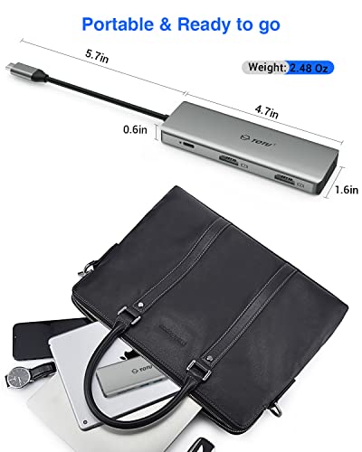 9-in-1 Triple Display USB-C Hub