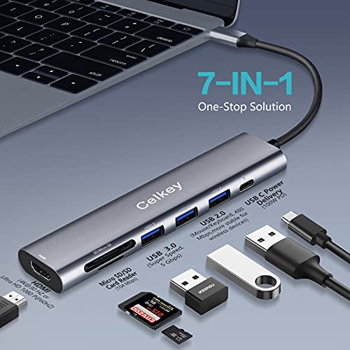 7-in-1 USB-C type adapter with 4K HDMI