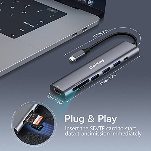 7-in-1 USB-C type adapter with 4K HDMI