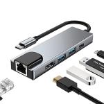 COVVY 5-in-1 USB-C Docking Station with HDMI & Ethernet