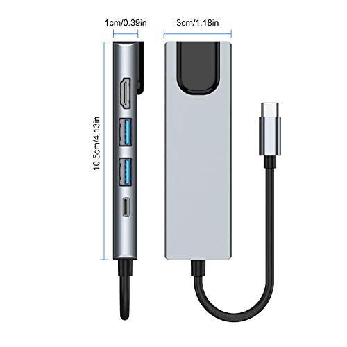 COVVY 5-in-1 USB-C Docking Station with HDMI & Ethernet