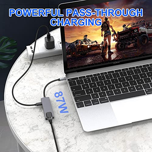 COVVY 5-in-1 USB-C Docking Station with HDMI & Ethernet